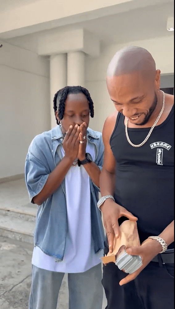 Tony Elumelu Charles Okocha gift