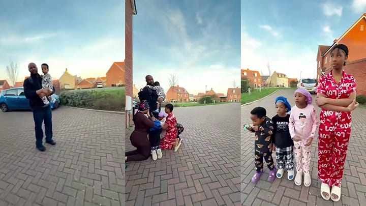 Viral video shows Nigerian UK family honoring father's 12-hour shifts and visa trauma. Tribute sparks debate on immigrant dad sacrifice and gender roles.