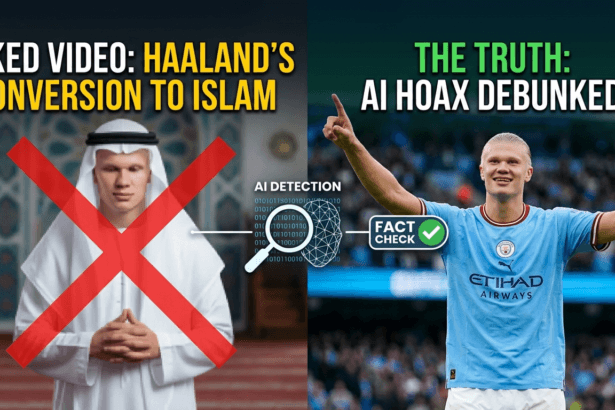 Erling Haaland Conversion to Islam Viral Video Is Fake (AI Hoax)