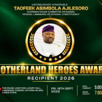 Taofeek Abimbola Ajilesoro Named Recipient Of Motherland Heroes Award 2026