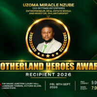 Uzoma Miracle Nzube Wins Motherland Heroes Award 2026