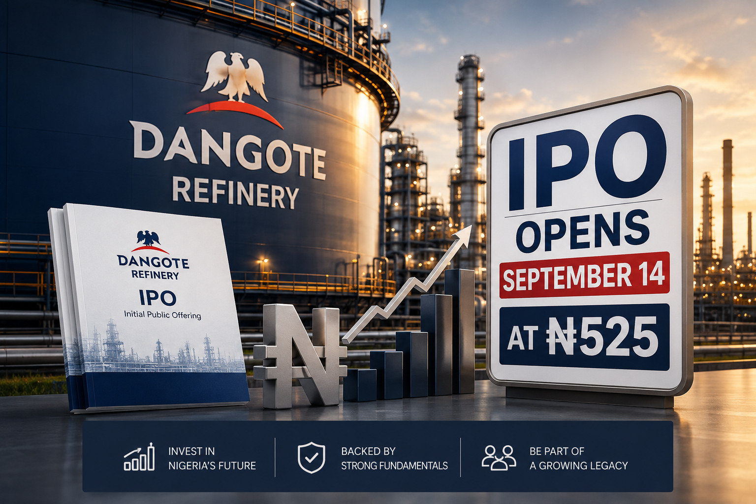 Dangote Refinery IPO Opens September 14 at N525: What You Need to Know